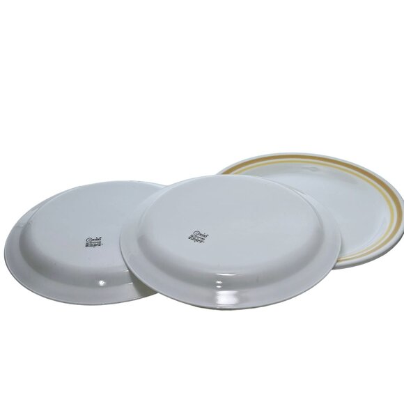 Corelle Almond Appetizer Salad Plates 8" set-4 Corning tan gold retro dishes - Picture 5 of 11